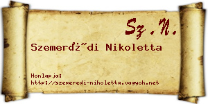 Szemerédi Nikoletta névjegykártya